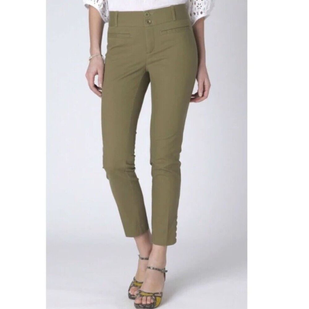 Cartonnier by Anthropologie Tilda Slim Ankle Pants Green Size 6